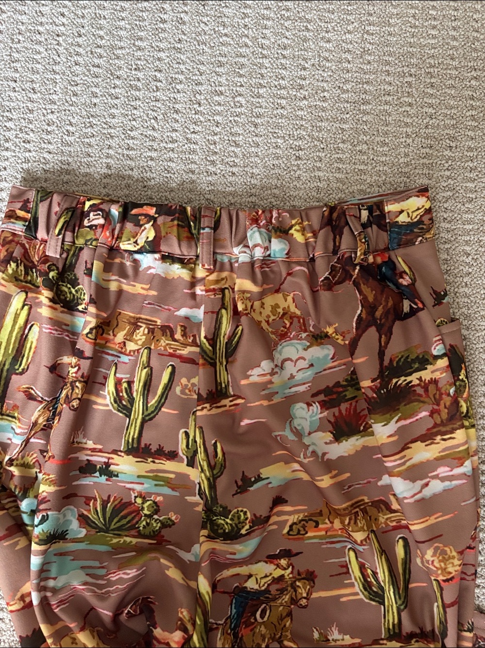 TURQUOISE HAVEN VINTAGE WESTERN TROUSER PANT - Picture 8 of 9